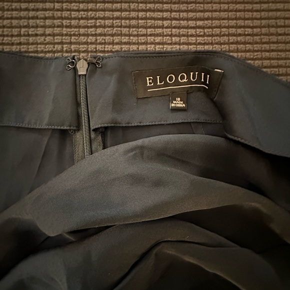 ELOQUII Satin Drape Front Knot Mini Skirt Sz 16 NWT Matching CropTop in my Shop - Picture 7 of 10
